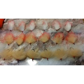 18 Alaska Flesh Flies - Size 4  - Salmon Steelhead Trout Wet Fly