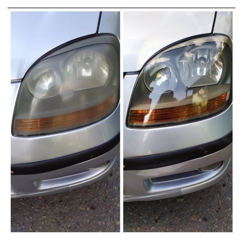 Phantom Clear 3-Step Headlight Restoration Kit – Removes Yellowing, Haze