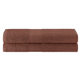 Superior Eco-Friendly Cotton 2-Piece Bath Sheet Set, Oversized Towels for Adults and Kids, Body Towels for Shower, Bath, Quick Dry, Resort, Bathroom Basics, Home, Apartment Essentials, Brown