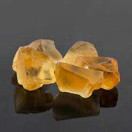 CRYSTALINES 5pcs Natural Raw Beer Quartz Gemstones, Rough Stones, Wholesale Bulk Lot, Jewelry Making Supply, Chakra & Healing Crystals, Birthstone, Gem Collection. AAA Grade