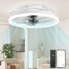 Aphyni Ceiling Fans with Lights and Remote, Low Profile Ceiling