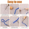 5pcs Punch Needle Kit, Punch Needle Tool Includes 2/3/4mm Metal