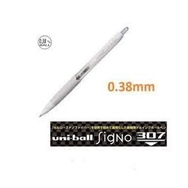 Uni-Ball Signo 307 Retractable Gel Ink Pen, Ultra Micro Point 0.38mm, Blue Ink, UMN-307-38, Value Set of 5