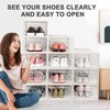 Kuject Large Shoe Organizers Storage Boxes for Closet, 12 Pack