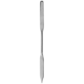 United Scientific SSFT06 Stainless Steel Spatulas, One End Flat, One End Tapered, 6" Length (Pack of 10)