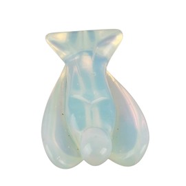 Cristal de Energía Ángel de la Guarda Reiki Chakra Piedra Curación Estatuilla Mini Decoración Hogar Escritorio Alas Ángel Opal