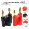 ORFOFE 10pcs Gold Plated Dual Banana Plug Connectors for Audio