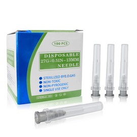 100 Pack 27 Ga 1/2 Inch Lab Accessories,Individually Sealed Supplies