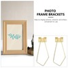 OSALADI 4pcs Photo Bracket Photo Frame Bracket Iron Supporting Rack
