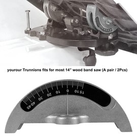 yourour 14" Bandsaw Trunnions Fit For Wood Band Saw Aluminum Alloy Made, Replacement for JWBS-14, LBS-60, 426-02-395-0005, 426-02-0-950-0002 (a pair / 2Pcs)