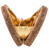 Usuisy Novelty 3D Pizza Shape Women Crystal Clutch Evening Bag