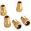 5Pcs Gold Bike Pump Converter Presta to Schrader Bike Valve Adaptor Tube Pump Accessories Convenient and Practical