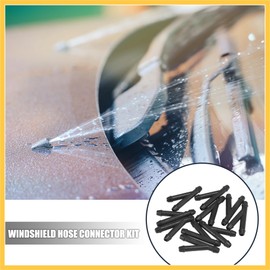 REPAIROCK 10pcs Y Shaped Plastic 3 Way Windshield Washer Hose Connector Tube Pipe Fitting Splitter Adapter for Car Auto Replacement Parts