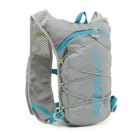 JEELAD Lightweight Running Vest for Women and Men 5L Hydration Backpack with 2L Water Bladder for Hiking Trail Running Gear Cycling Marathon (B-Grey(5L)-only Vest, One Size)