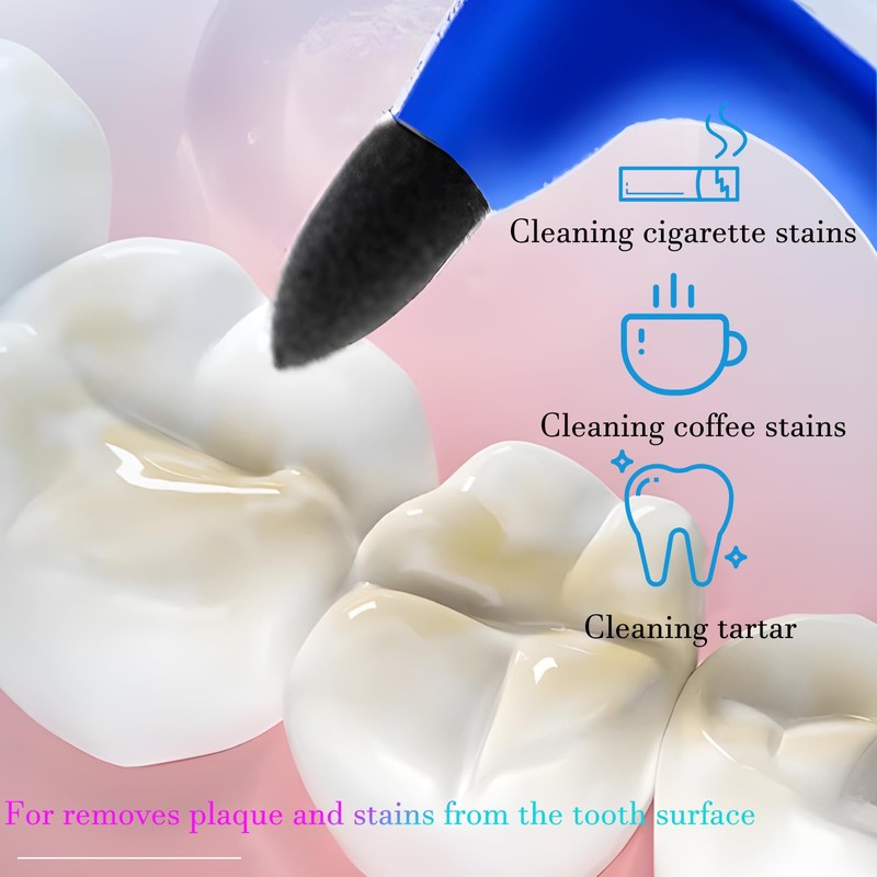 SMILEHEVEN 3Pcs Teeth Stain Remover,Tooth Stain Eraser,Tartar Eraser Polisher,Dental Plaque