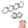 2 Stück Fidget Ring Set für Erwachsene, Faltbare 4-Finger Ringe,
