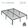 Novilla Full Size Bed Frame, 14 Inch Metal Platform Bed