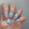 Aqua Water Drop Wooru Uru Handmade Nail Tip - Short