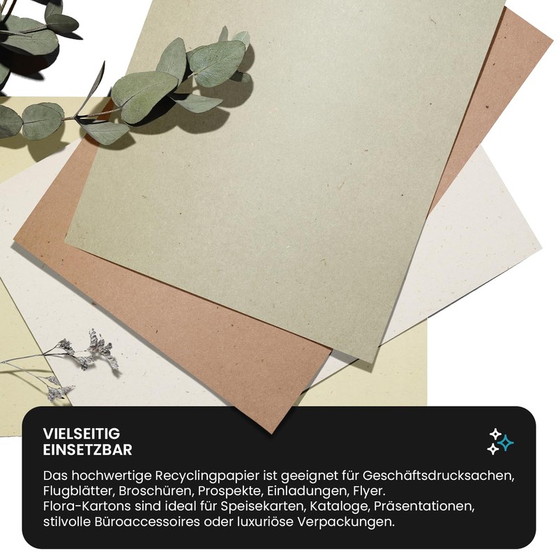 Netuno 10 x Natural Cardboard Cream DIN A4 210 x