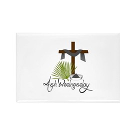 CafePress Ash Wednesday Magnets Rectangle Magnet, 3"x2" Refrigerator Magnet