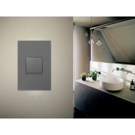 Legrand adorne 20Amp 1-Gang Pop-Out Outlet in Magnesium with Matching Wall Plate, ARPTR201GM2WP
