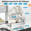Ewaiira Large Dish Drying Rack, 304 Stainless Steel Dish Racks