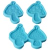 YYlingx 4 Pieces Mushrooms Resin Moulds, Keychain Molds Epoxy Molds