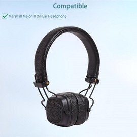 HAIZEEN Earpads Compatible with Marshall Major III On-Ear Headphones Ear pads Replacement Cushion (Protein Leather/Memory Foam)
