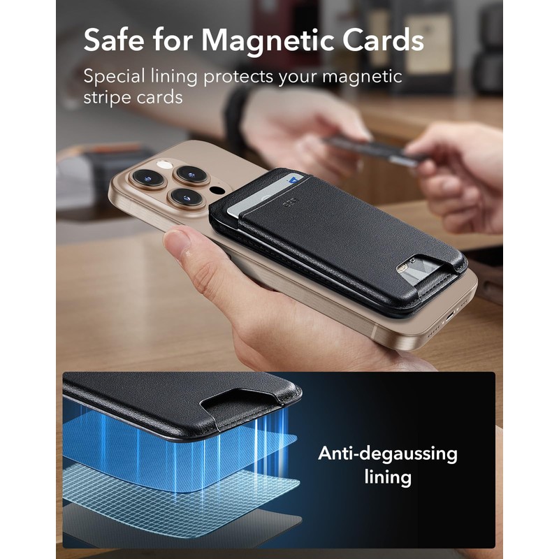 ESR Upgraded for MagSafe Wallet, 5 Card Holder, RFID Blocking,