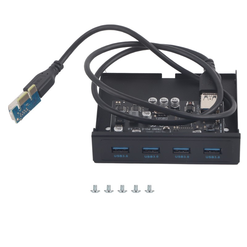 PCI-E to 4xUSB3.0 for NEC720201 Chip Front Floppy Bay Adapter