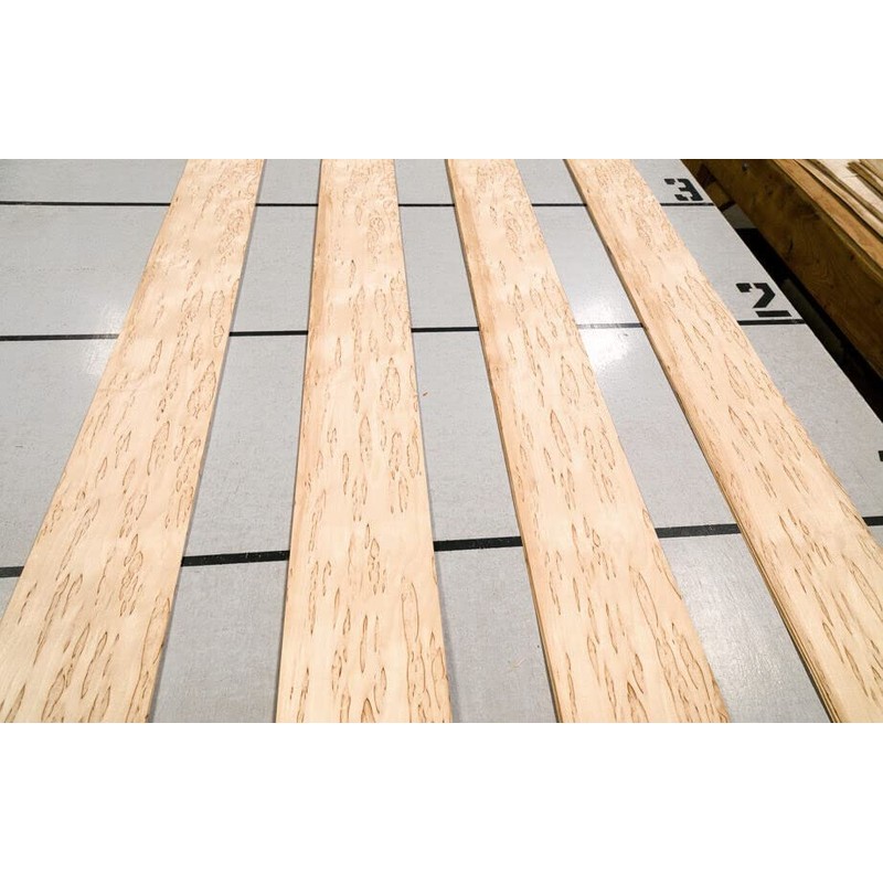 Karelian Birch Wood Veneer 5.5" x 33" raw no Backing