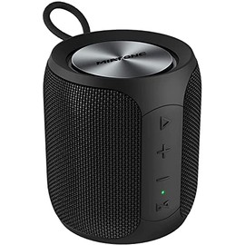 Portable Bluetooth Speaker, Wireless IP67 Waterproof Outdoor Speaker with Subwoofer, 16W Louder Volume, Longer Playtime, Bluetooth 5.0, Dual Pairing, Portable Speaker for Party Beach Camping, Black
