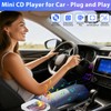 CD Player for Car, Portable Car CD Player USB Plug