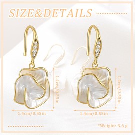 COYUN Pendant Earrings for Women Women Earrings Jewelry Gift Flower Shaped Earrings for Women Girls Weddings Birthday Anniversary