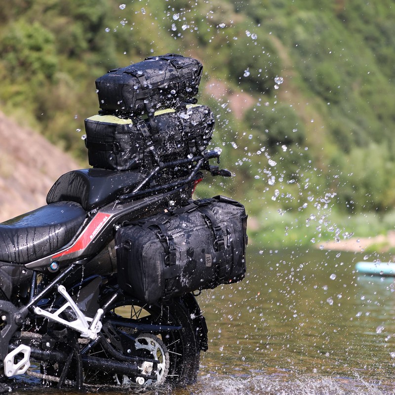 Rhinowalk Motorcycle Tail Bag, Travel Luggage Bags, Waterproof Rear Carrier,