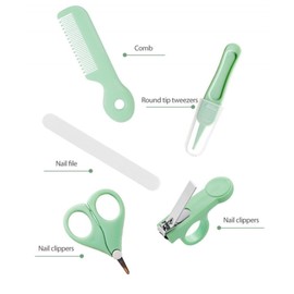 Baby Cradle Cap Care Kit with Shampoo, Cream, Bamboo Cloths, Nail Grooming Set