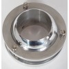 CNCDPT 2" Polished Aluminum Swivel Base Steering Column Floor Mount