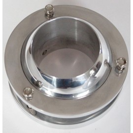 CNCDPT 2" Polished Aluminum Swivel Base Steering Column Floor Mount street rod gm chevy