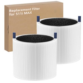 2-pack 511i MAX Replacement Filter Compatible with BLUEAIR HEPASilent Air Cleaner, Model Blue Pure 511i Max