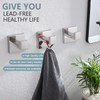 KOKOSIRI Bathoom Towel Hook Wall Mount Square Bath Robe Hook