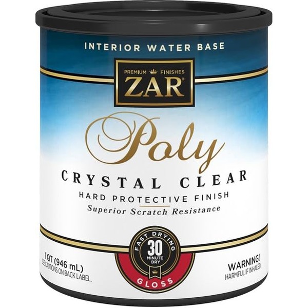 Zar 32412 Qt Gloss Poly Crystal Clear Int WB -
