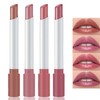 4Pcs Plumping Lipstick Set,Long Lasting Waterproof Lipgloss,Tinted Lip Balm,High Pigmented