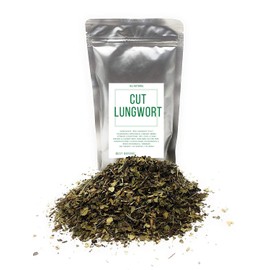 Lungwort Herb - Cut, Dried & Natural Lungwort (Pulmonaria Officinalis) - Origin: Serbia - Net Weight: 1.41 Ounces / 40 Grams