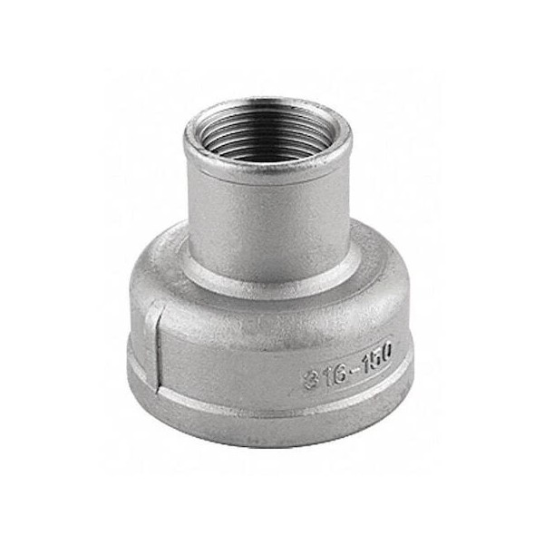 Zoro Select 40Rc111n040030 4" X 3" Fnpt 304 Ss Reducing
