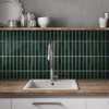 COMSTICKC Dark Green Peel and Stick Backsplash,10 Pcs 12''x12'', Forest