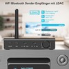 1Mii DS700 HiFi Bluetooth Transmitter Receiver for TV, 3-in-1 Bluetooth