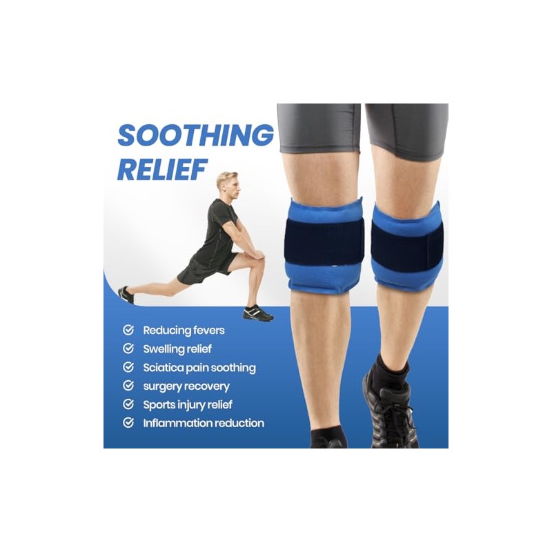 Hilph Hilph Ice Packs for Injuries, Reusable Hot Cold Compress