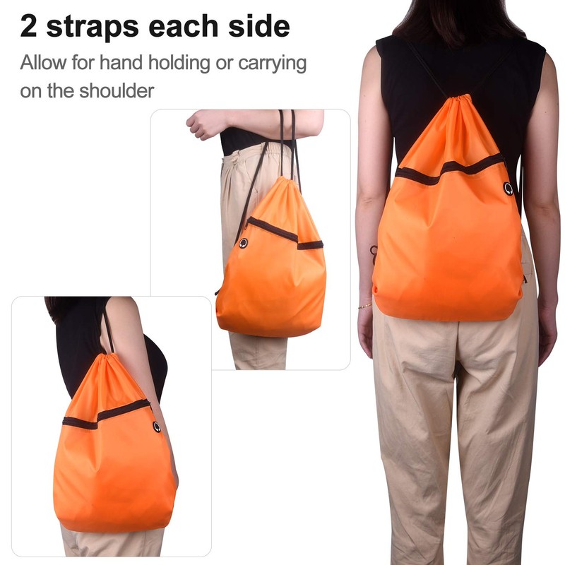 KUUQA 12 Pack Drawstring Backpack Bags Tote Sack Cinch Bag