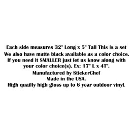 Golf Cart Decals Accessories ONE Color Go Cart Stickers GCA1219