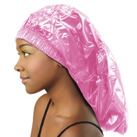 Shower Cap for Women Donna Shower Caps for Women Reusable Waterproof Travel Accessories for Women Spa Braid PINK